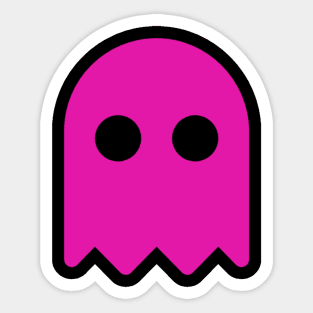 Pink Ghost Sticker